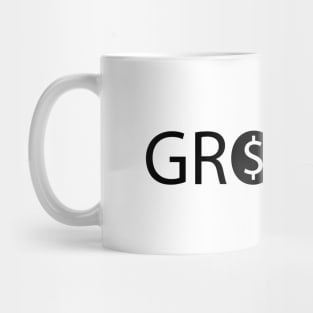 Financial growth artistic typographic logo Mug